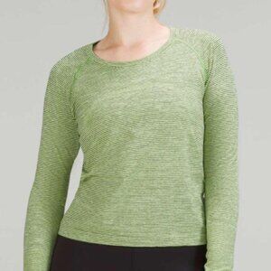 Lululemon Swiftly Tech Long Sleeve Shirt 2.0 Wee Are From Space Faded Zap, Sz 8